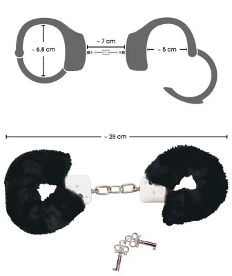 Bad Kitty handboeien met pluche, derde aanzicht