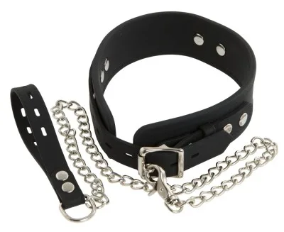 Bad Kitty siliconen halsband met lijn, derde aanzicht
