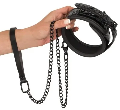 Bad Kitty halsband met ruitreliëf, tweede aanzicht