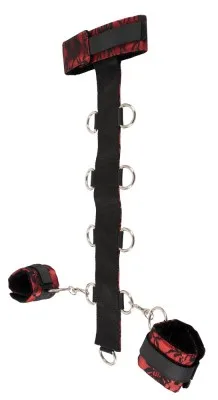 Bad Kitty halsband en boeien van satijn, zesde aanzicht