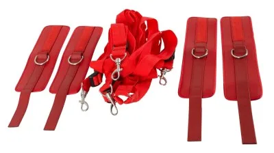 Bad Kitty bedboeien set rood, derde aanzicht