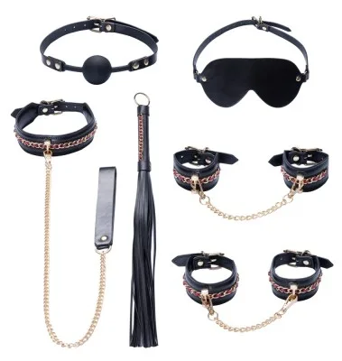 Bad Kitty bondageset zwart en goud, zesde aanzicht