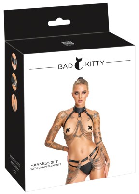 Bad Kitty 3-delige harnasset, in de verpakking