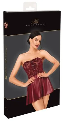 Noir korsetjurk bordeaux, in de verpakking