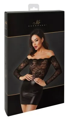 Noir Orgia Exclusive kanten jurk, in de verpakking