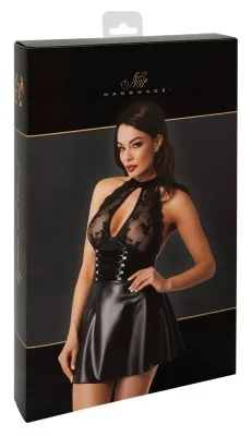 Noir Orgia Exclusive halternek jurk, in de verpakking